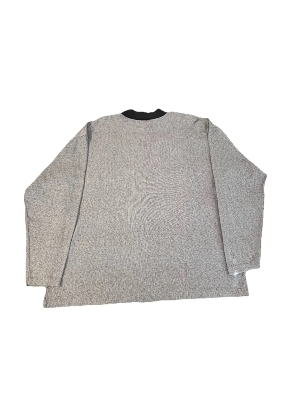 Vintage Z Cavaricci Mock Neck Shirt Men’s Xl Long Sleeve Black Gray - Picture 3 of 7